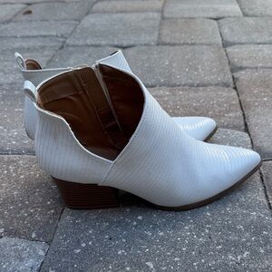 Cure white booties